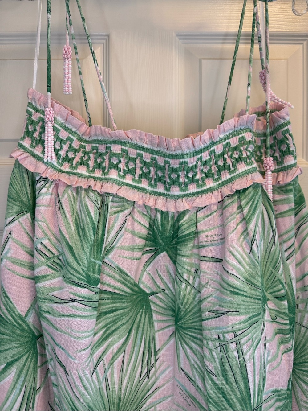 Sewing Down South x Crown & Ivy Taylor Printed Maxi with Beaded Tassels